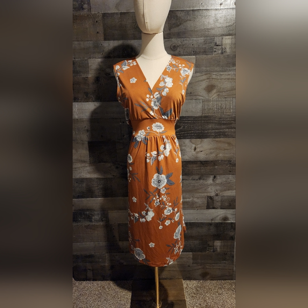 Fall Floral Dress by Jon and Anna | Empire Waist Dress - Label Size M